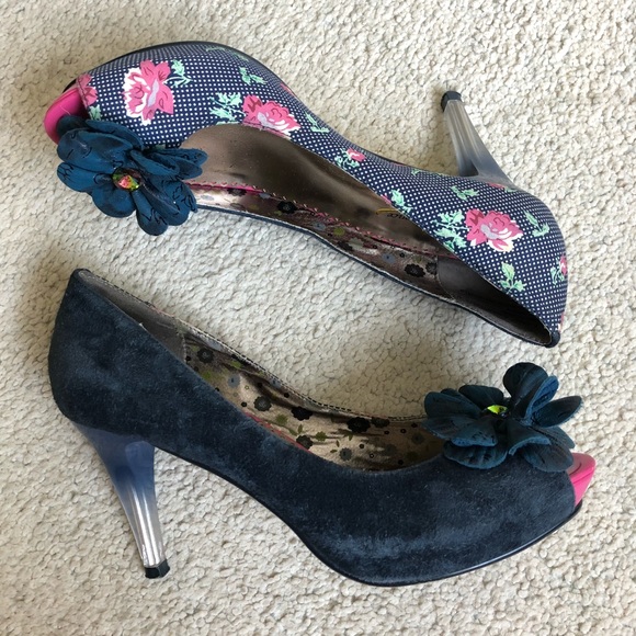 SOLD Poetic Licence London Summer Bloom Peep Toe H - Picture 2 of 8